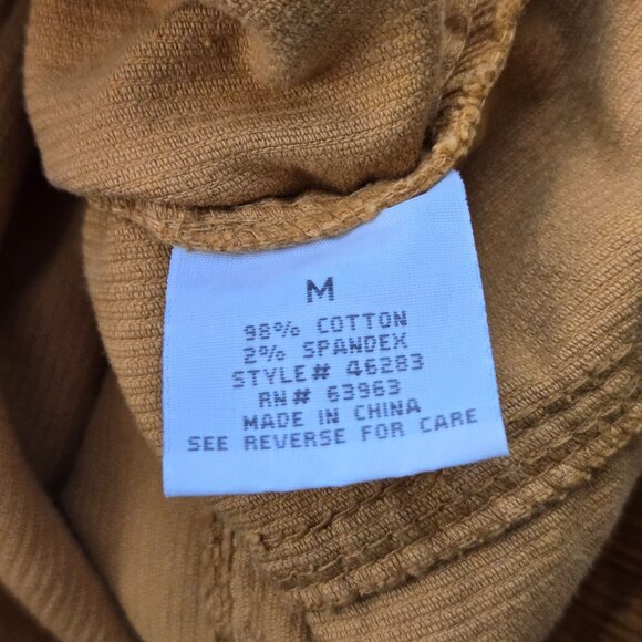 Dressbarn Corduroy Jacket Medium Mustared Yellow Button Preppy 70s Retro Blazer - Picture 10 of 13